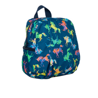 Bleecker & Love Blue Horse Fun Backpack