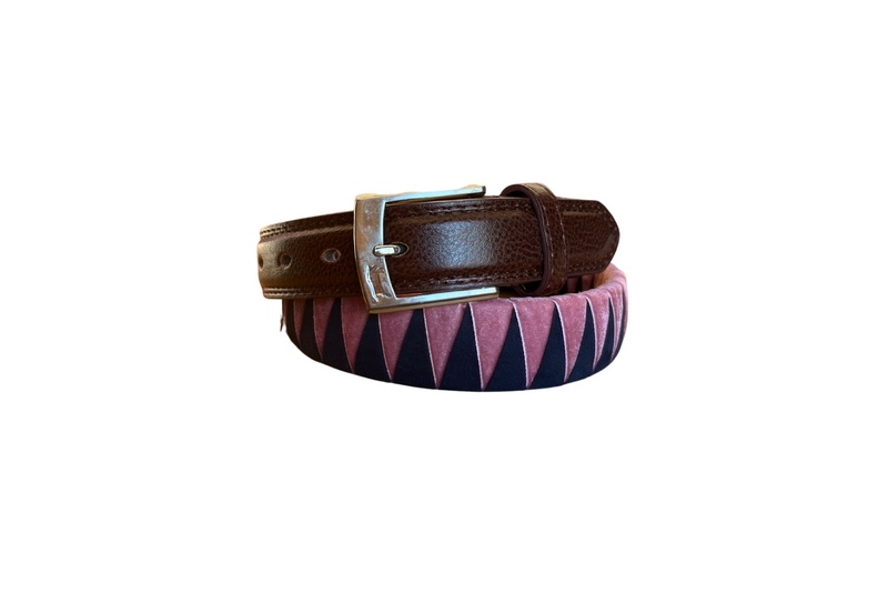 DFG Equestrian Pink with Blue Velvet Belt