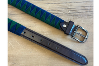 DFG Equestrian Blue with Green Velvet Belt