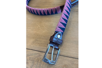 DFG Equestrian Pink with Blue Velvet Belt