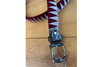 DFG Equestrian Grey with Burgundy Velvet Belt