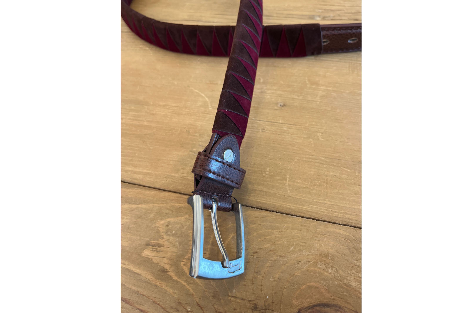 DFG Equestrian Burgundy with Brown Velvet Belt