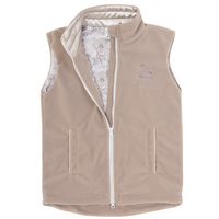 Adult Creme Dusty Fleece Riding Vest