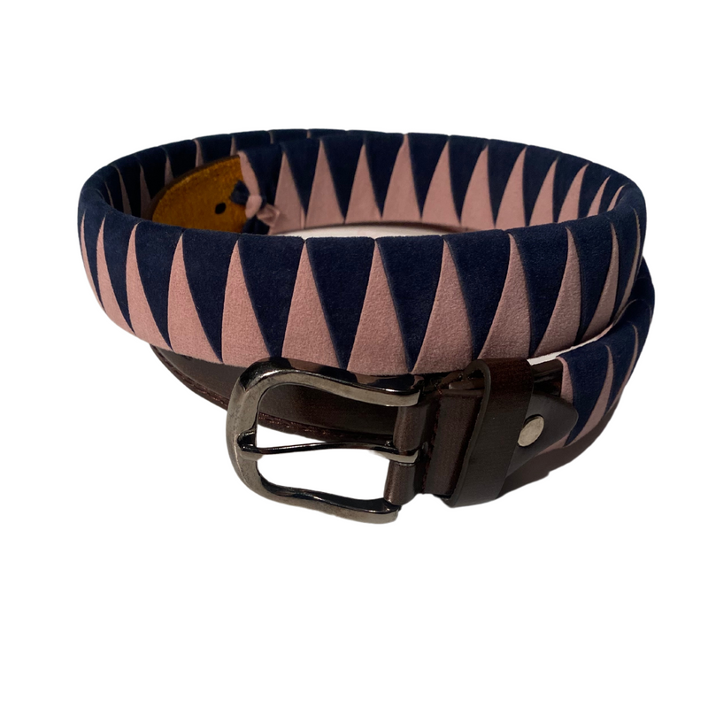 DFG Equestrian Pink with Blue Velvet Belt