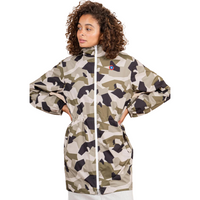 Flotte Waterproof Long Jacket Unisex Camo Long Raincoat