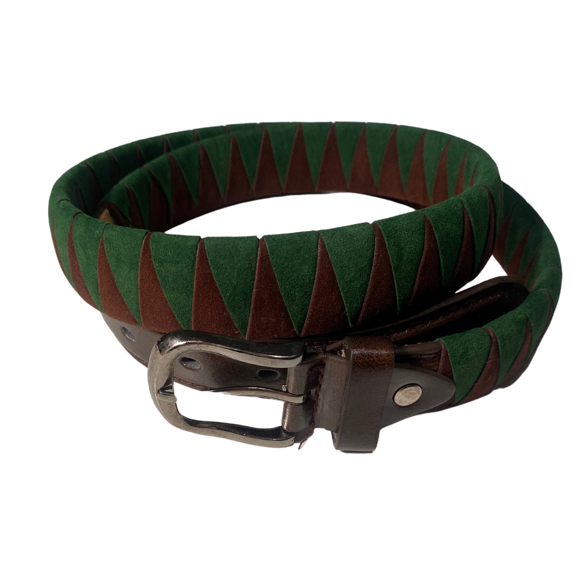 DFG Equestrian Green with Brown Velvet Belt