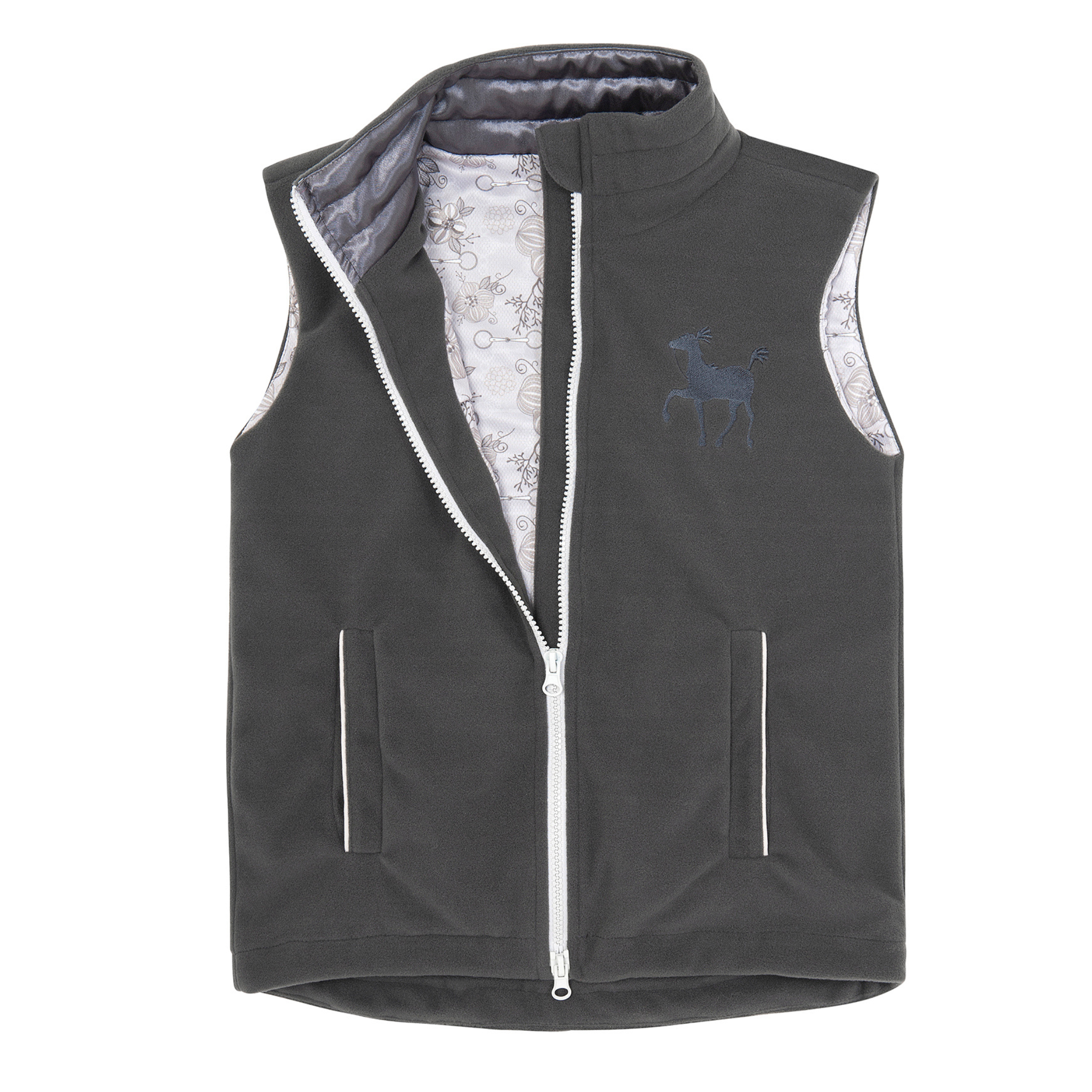 Adult Grey Chief Fleece Riding Vest