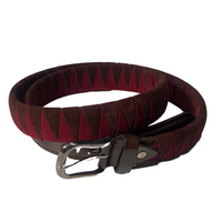 DFG Equestrian Burgundy with Brown Velvet Belt