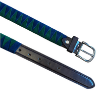 DFG Equestrian Blue with Green Velvet Belt