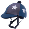 QHP Helmet Cover Steel Blue Vegas