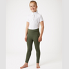 Horze Gillian Kids Green Full Seat Compression Tights