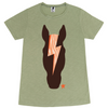 Women Green Horse Orange Zebra Thunder T-Shirt