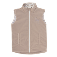 Adult Creme Dusty Fleece Riding Vest