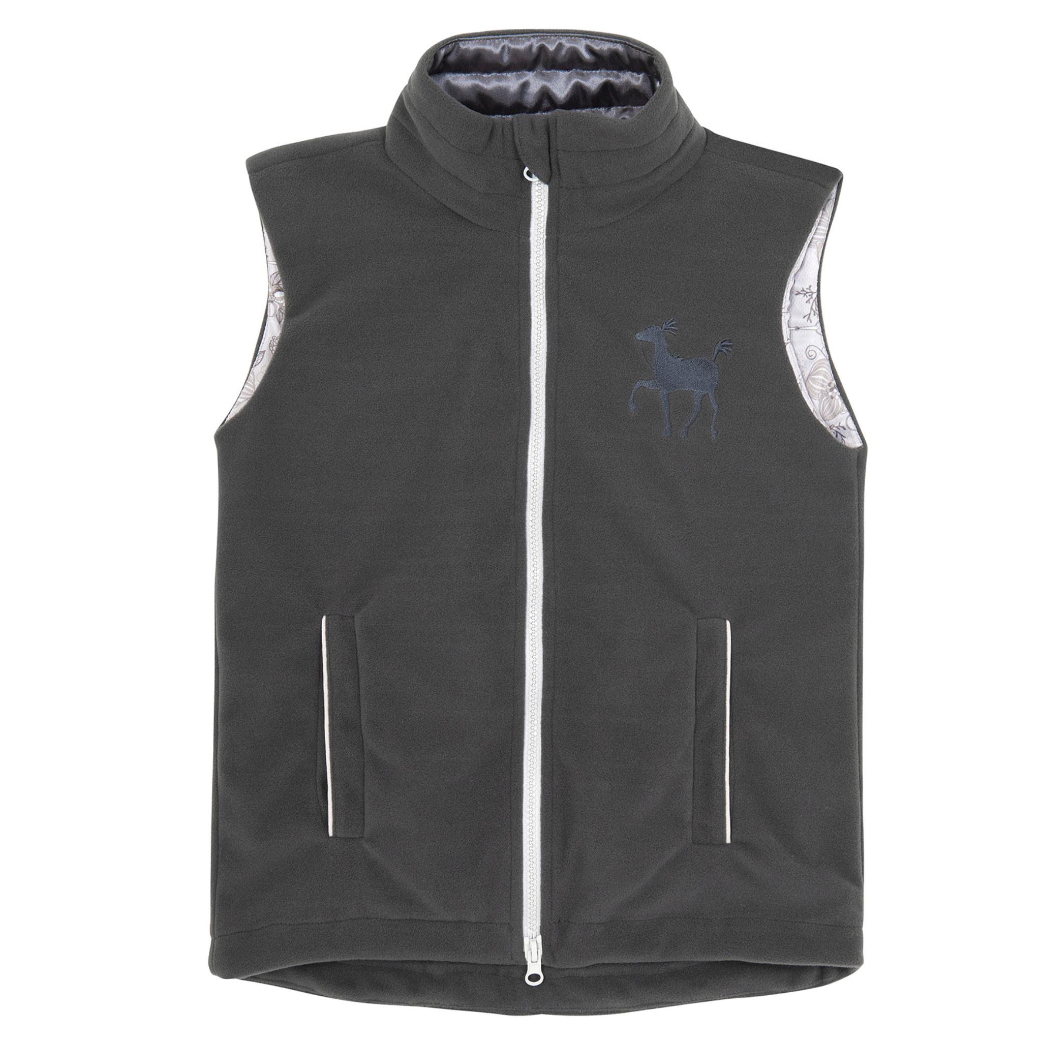 Adult Grey Chief Fleece Riding Vest