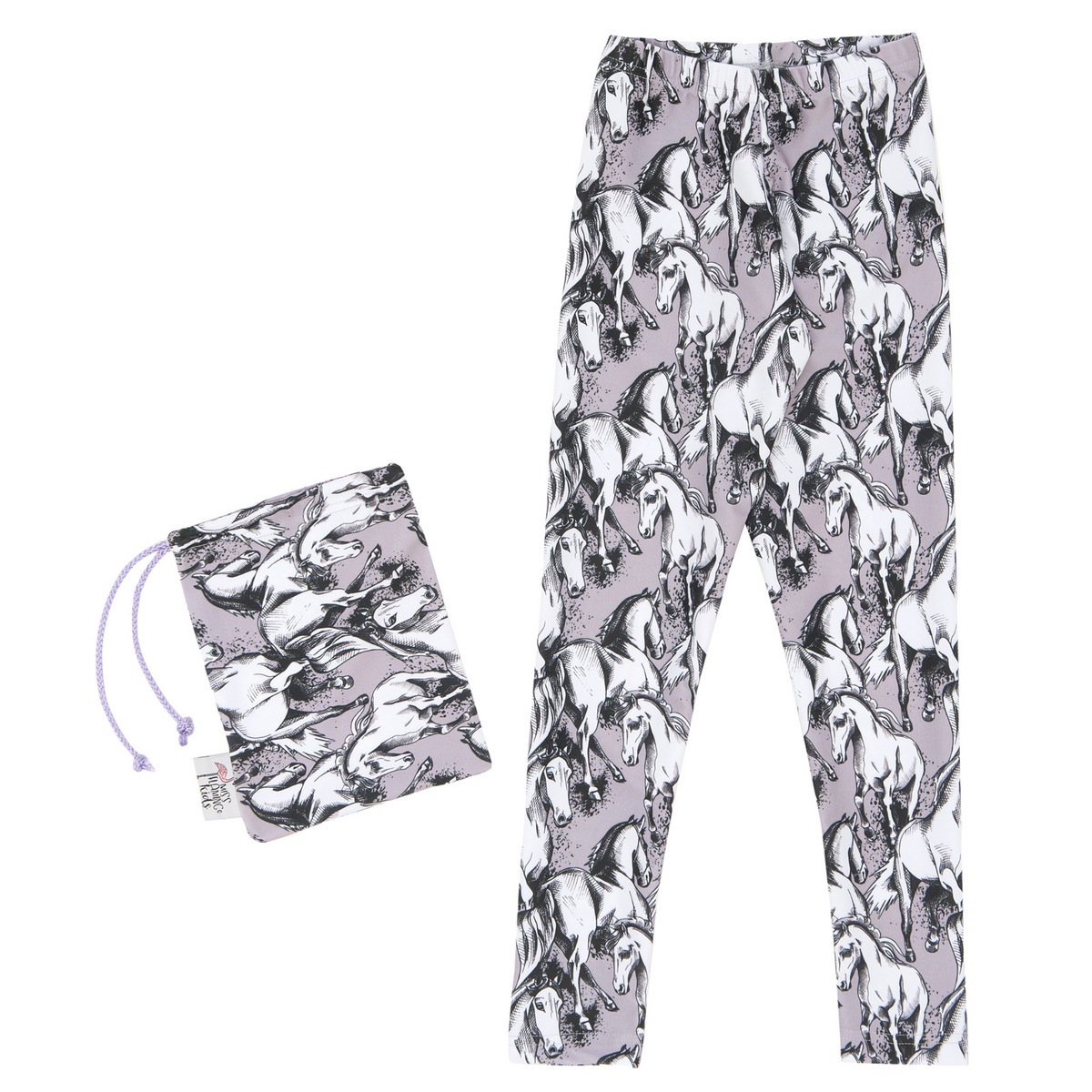 MissFlamingoKids Horse Grey Legging