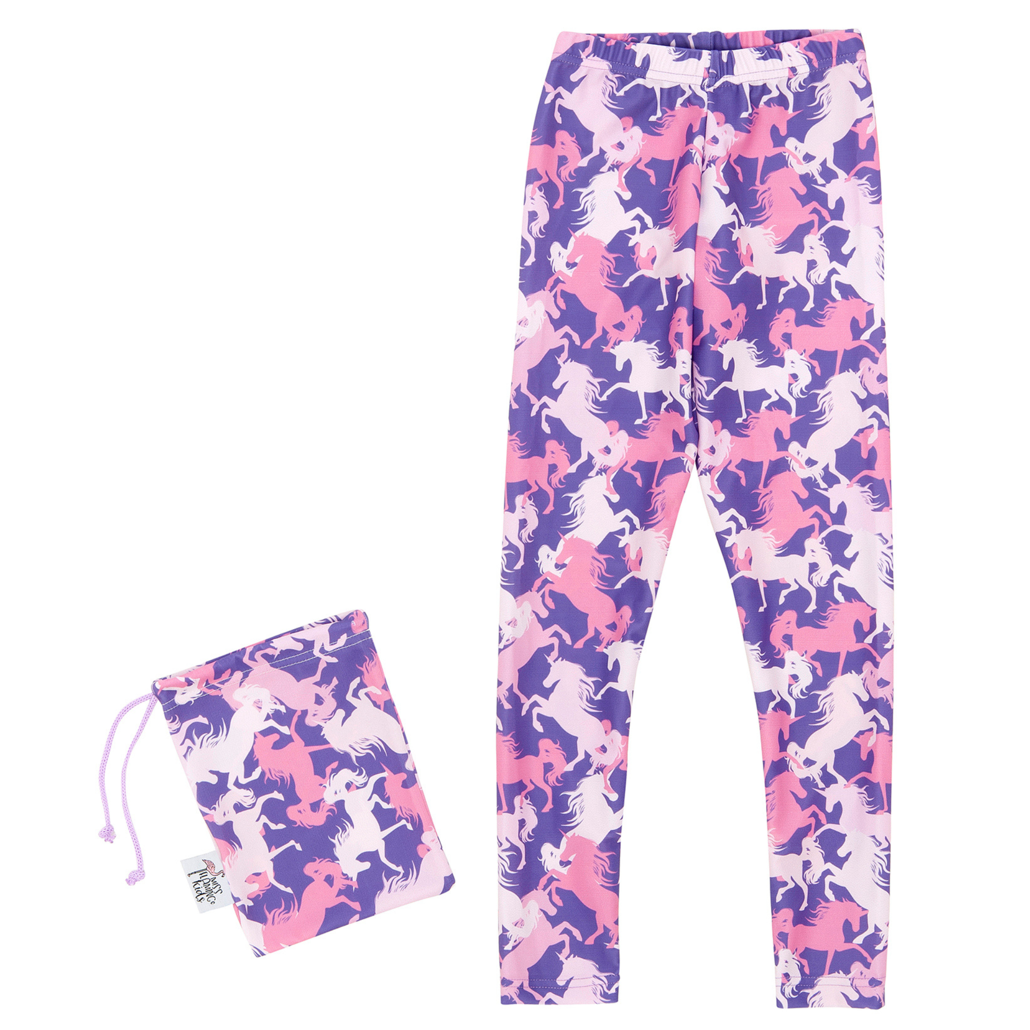 MissFlamingoKids Horse Purple Legging