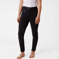 Horze Black Kids Active Silicone Grip Full Seat Breeches