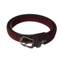 DFG Equestrian Burgundy with Brown Velvet Belt