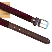 DFG Equestrian Burgundy with Brown Velvet Belt