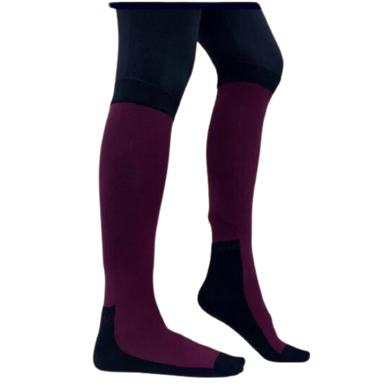 Dreamers & Schemers Solid Burgundy Riding Socks