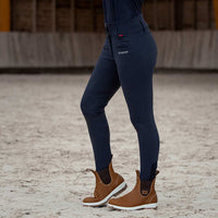 Horze B Vertigo Tiffany Thermo Silicone Full Seat Breeches Navy for Women