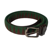 DFG Equestrian Green with Brown Velvet Belt