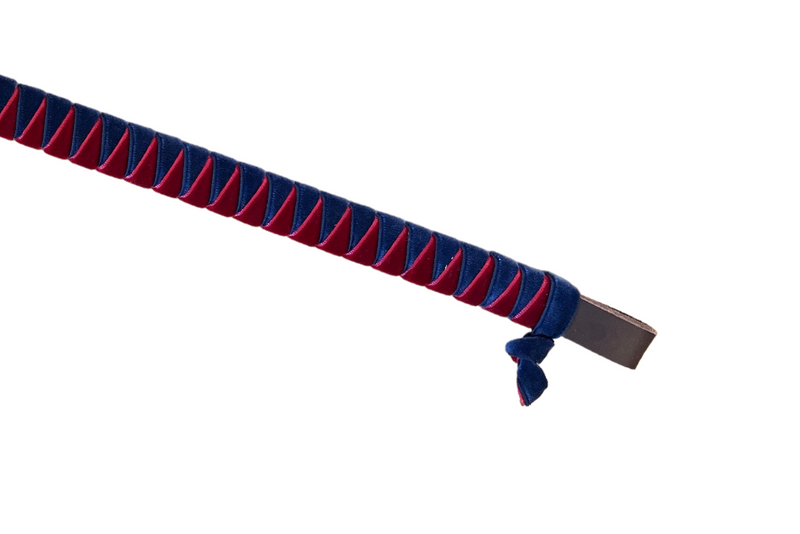 DFG Equestrian Burgundy with Blue Velvet Browband