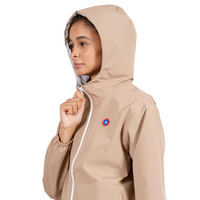 Flotte Waterproof Long Jacket Unisex Creme Raincoat