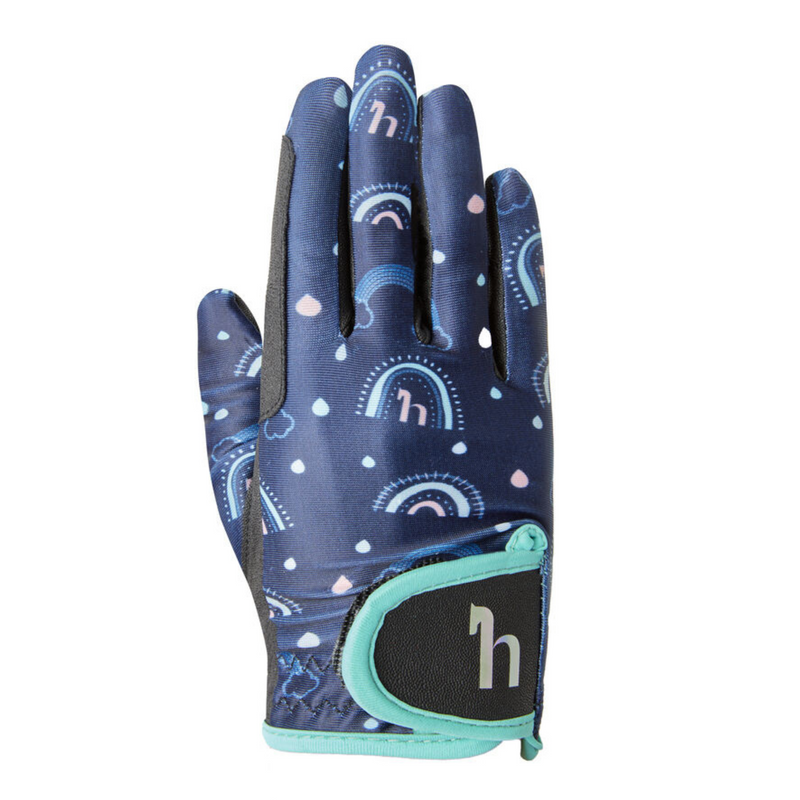 Horze Blue Rainbow Kids' Riding Gloves