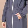 Flotte Waterproof Long Jacket Unisex Grey Anthracite Raincoat