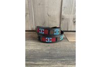 DFG Equestrian Red Beaded Belt