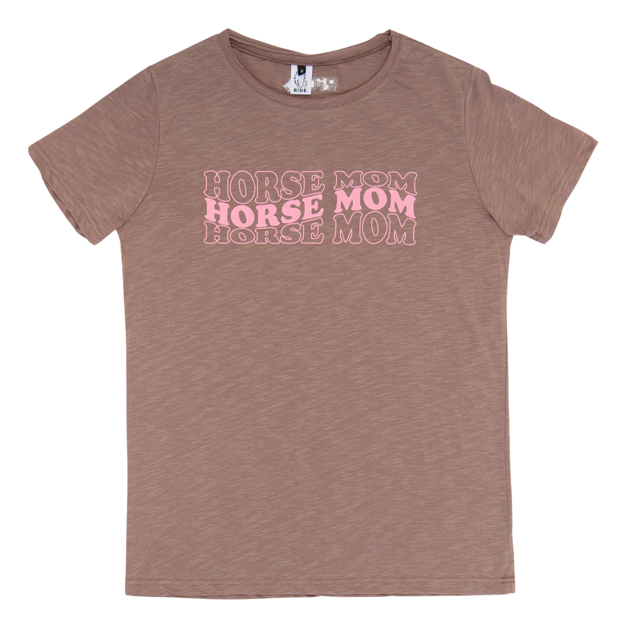 Women Brown Horse Mom T-Shirt