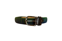 DFG Equestrian Blue with Green Velvet Belt