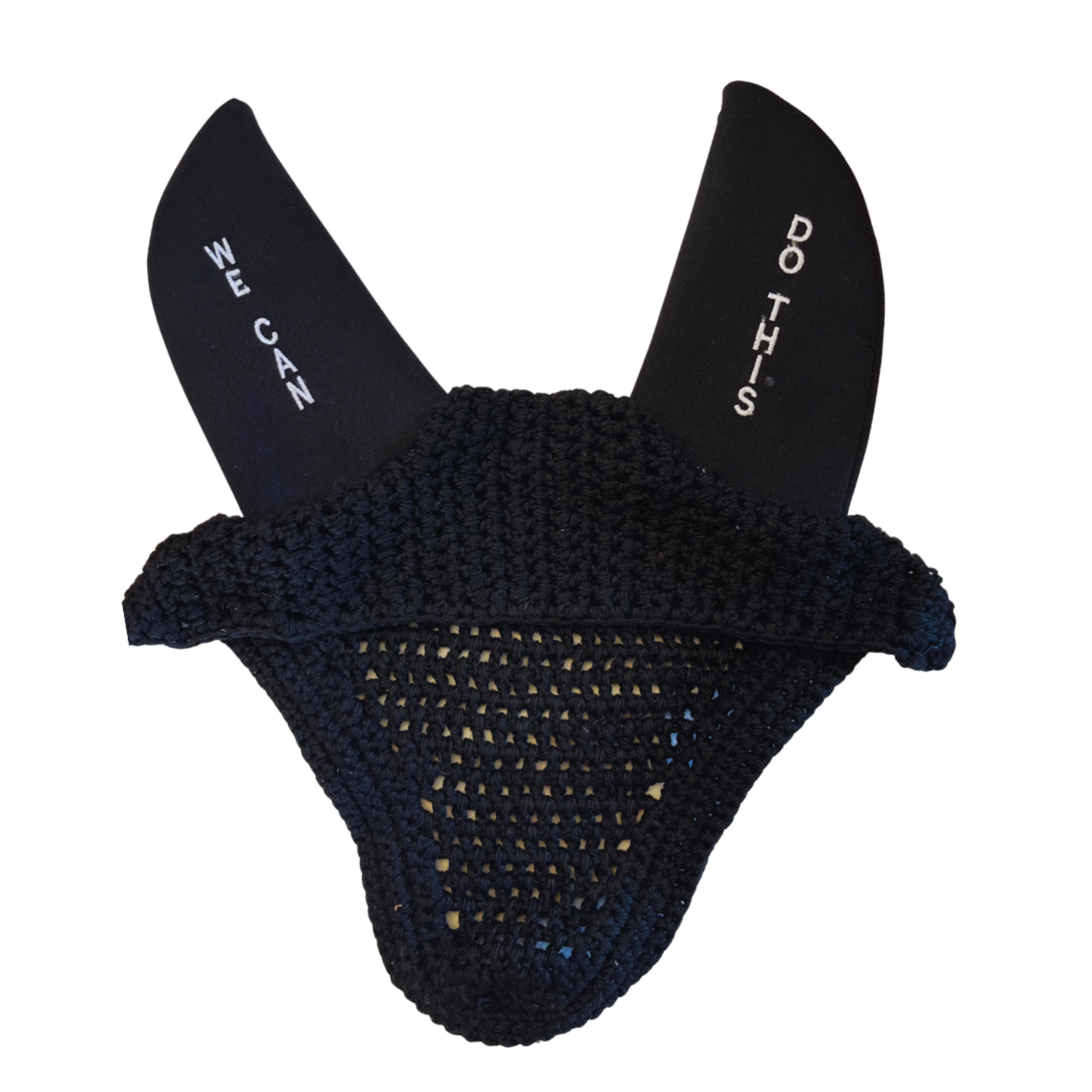 DFG Equestrian Earbonnet Black We Can Do This