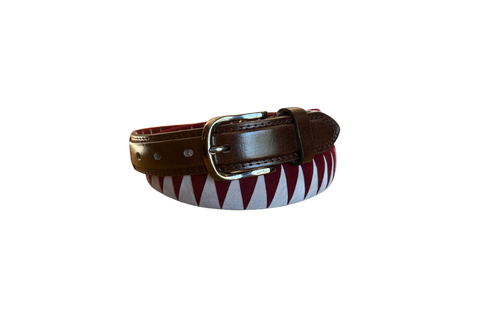 DFG Equestrian Grey with Burgundy Velvet Belt