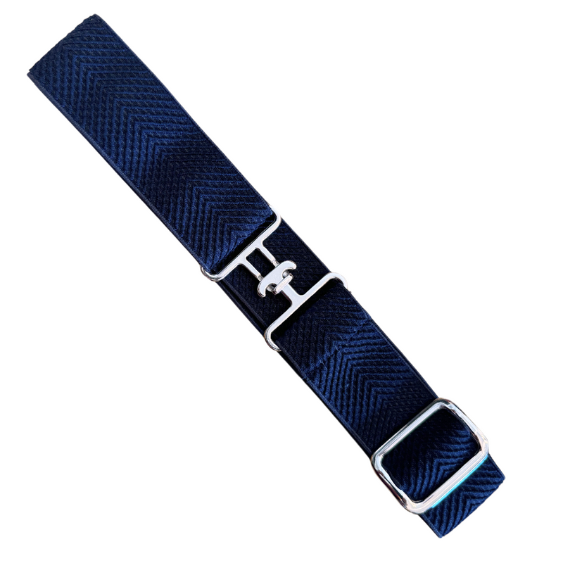 Equestrian Elastic Navy Blue Belt