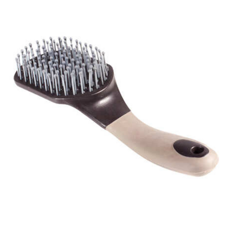 Horze Brown Softgrip Brush for Mane and Tail