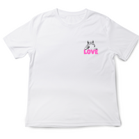 Kid's White Horse Love Cotton T-shirt